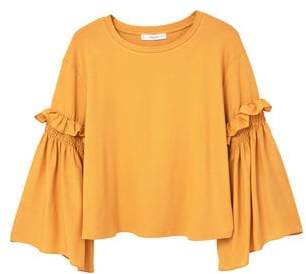 Mango Outlet OUTLET Flared sleeve t-shirt
