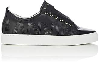 Lanvin Women's Logo-Perforated Leather Sneakers
