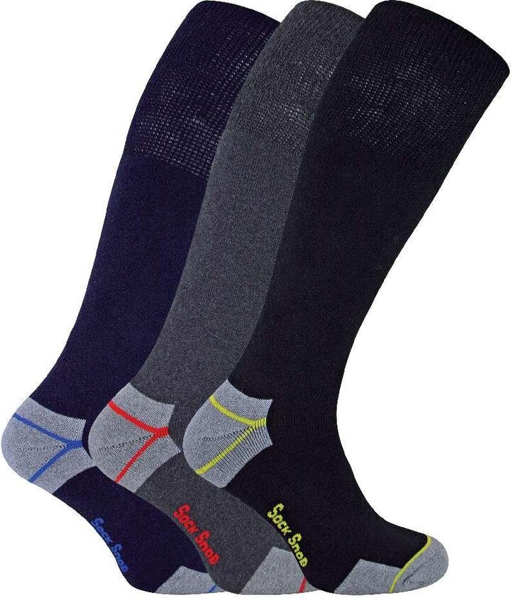 Sock Snob 6 Pair Long Knee High Work Socks for Steel Toe Boots ShopStyle