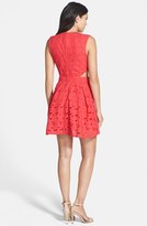 Thumbnail for your product : Nordstrom Bardot 'Broiderie' Pleated Cotton Fit & Flare Dress Exclusive)