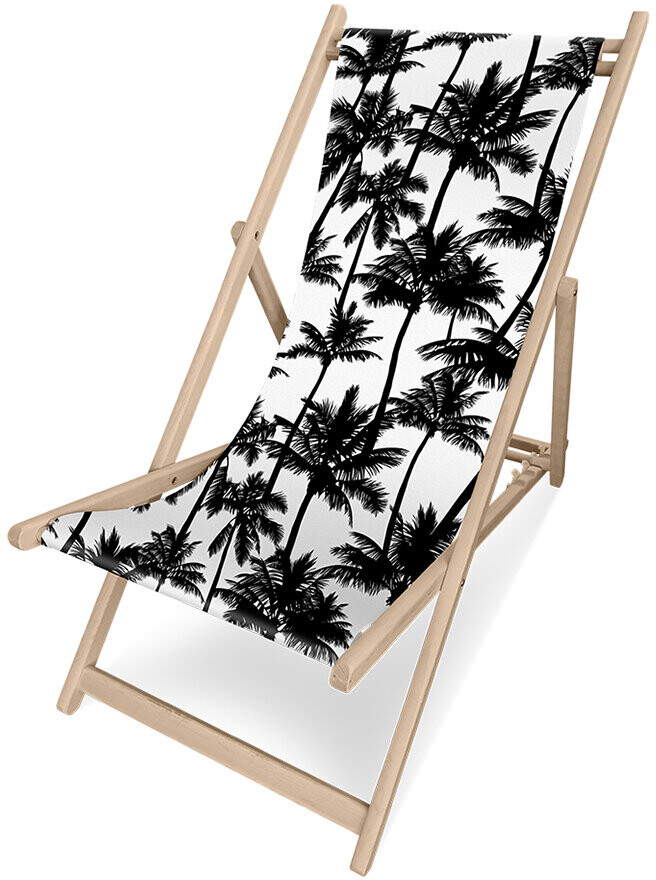PODEVACHE On Dirait Le Sud Deck Chair Black/White ShopStyle Home