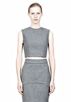 Thumbnail for your product : Alexander Wang Bonded Wool Neoprene Cropped Shell