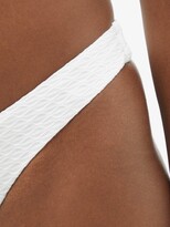 Thumbnail for your product : Melissa Odabash Montreal High-rise Textured-jersey Bikini Briefs - White