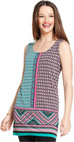 Thumbnail for your product : Style&Co. Petite Sleeveless Printed Tunic