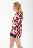 Thumbnail for your product : Forever 21 Rose Print Blouse