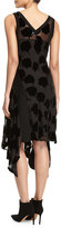 Thumbnail for your product : DKNY Sleeveless Velvet Leaf Midi Dress, Black