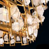 Thumbnail for your product : Eurofase Elrose Collection 6-Light Gold Semi-Flush Mount Light