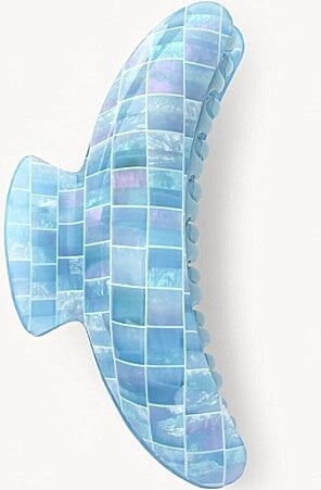 Machete Blue Shell Jumbo Heirloom Claw Clip