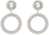 Thumbnail for your product : Alessandra Rich Embellished Drop Hoop Earrings