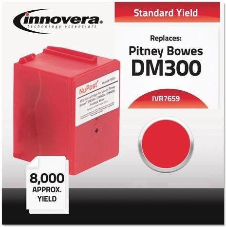 Innovera® Compatible With 765-9 Postage Meter, 8000 Page-Yield, Red