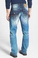 Thumbnail for your product : Rock Revival 'Alternative' Straight Leg Jeans (Evan)