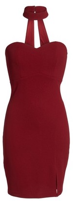 Sequin Hearts Women's Choker Neck Body-Con Dress