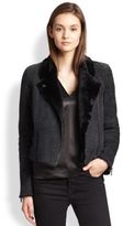 Thumbnail for your product : J Brand Lana Lamb Shearling/Suede Motorcycle Jacket