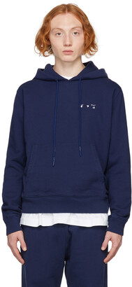 Off-White Men's Blue Sweatshirts & Hoodies | ShopStyle