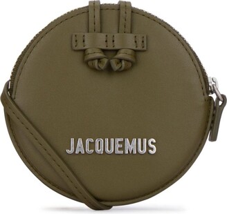 Jacquemus Logo Lettering Neck Strapped Wallet in Brown for Men
