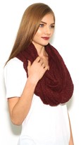 Thumbnail for your product : Paula Bianco Frayed Infinity Scarf in Tawny Port