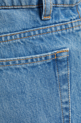 IRO Faded high-rise straight-leg jeans