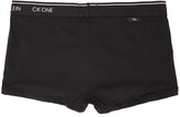 Thumbnail for your product : Calvin Klein Underwear Three-Pack Black Microfiber 'CK ONE' Trunk Boxers
