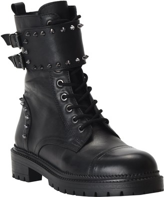 Collie studded combat lug sole boots clearance