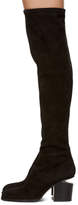 Thumbnail for your product : Alexander Wang Black Suede Gabi Over-the-Knee Boots
