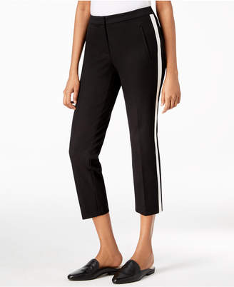 Alfani Racer-Striped Cropped Pants, Created for Macy's