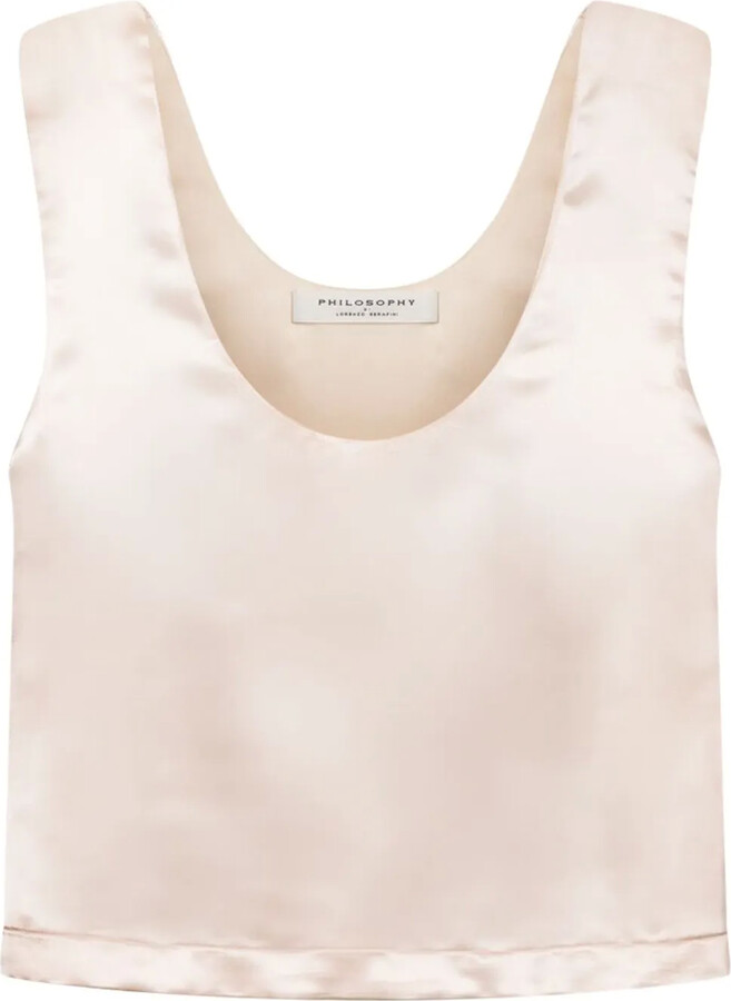 Philosophy di Lorenzo Serafini Satin-Finish Top