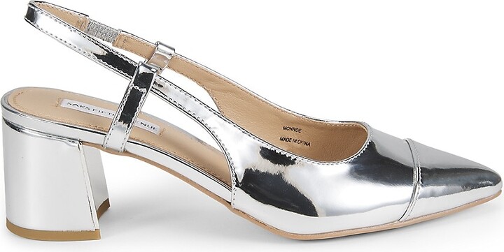 Saks Fifth Avenue Monroe 65MM Metallic Slingback Pumps