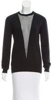 Thumbnail for your product : Adam Lippes Sheer-Accented Wool Sweater