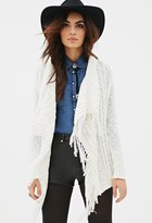 Thumbnail for your product : Forever 21 Cable Knit Fringe Cardigan