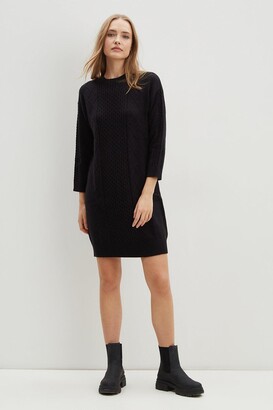Dorothy Perkins Womens Cable Knit Jumper Dress - ShopStyle