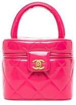Thumbnail for your product : Chanel Pre Owned 1990s CC diamond-quilted vanity bag