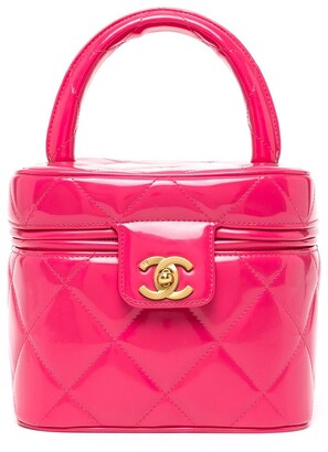 Chanel Pre Owned 1990s CC diamond-quilted vanity bag