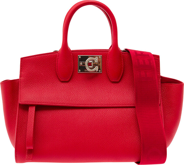 Ferragamo Red Handbags | ShopStyle