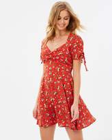 Thumbnail for your product : Miss Selfridge Floral Ruched Dress