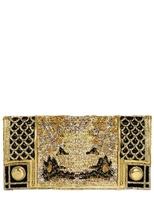 Thumbnail for your product : Balmain Embroidered Silk Clutch