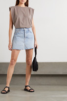 Thumbnail for your product : GRLFRND Eva Frayed Denim Mini Skirt