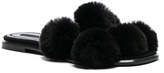 Thumbnail for your product : Alexander Wang Ava Rabbit Fur Sandals