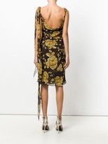 Thumbnail for your product : Christian Dior 2005 Pre-Owned Floral-Print Cowl Neck Dress