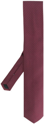 HUGO BOSS pattern embroidered tie