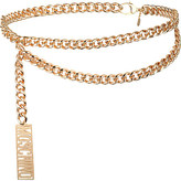 Thumbnail for your product : Moschino Logo chain belt