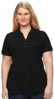 Thumbnail for your product : Croft & Barrow Plus Size Solid Polo