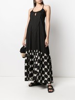 Thumbnail for your product : Masnada Geometric-Print Maxi Dress