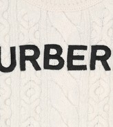 Thumbnail for your product : Burberry Children Logo embroidered wool-blend sweater