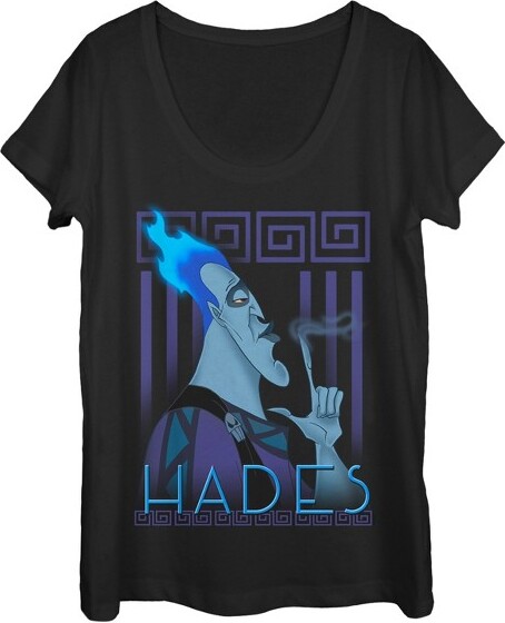 Hercules Women'sHerculesHadesFlameScoopNeck-Black-Large