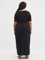 Thumbnail for your product : Motherhood Maternity Plus Size Tie Back Maternity Dress-Solid Black-1X