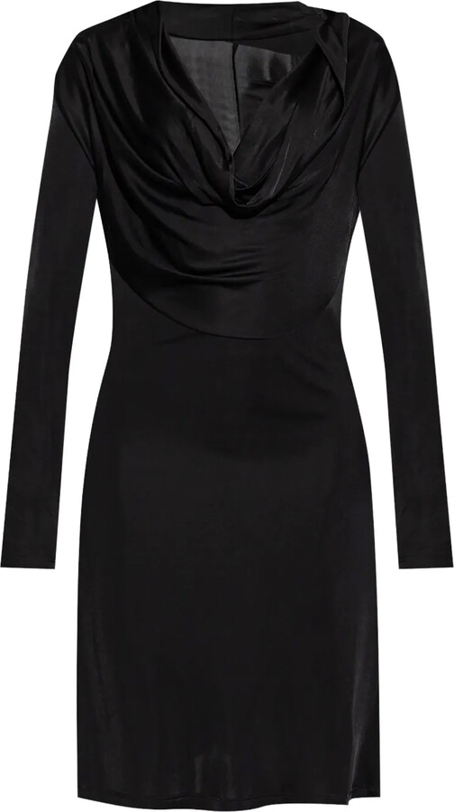 Helmut Lang Cowl-Neck Dress