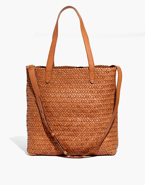 The Medium Transport Tote: Woven Leather Edition