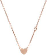 Thumbnail for your product : Sydney Evan Shy by Heart Necklace with Diamond Bezel