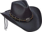Thumbnail for your product : Scala LT203 Toyo Pinch Cowboy Hat with Turquoise Stone