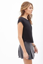 Thumbnail for your product : Forever 21 Cap Sleeve Boxy Tee